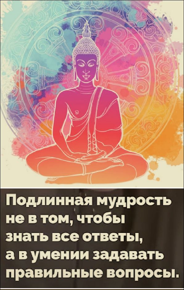Подлинная мудрость не в том, чтобы знать все ответы, а в умении задавать правильные вопросы.