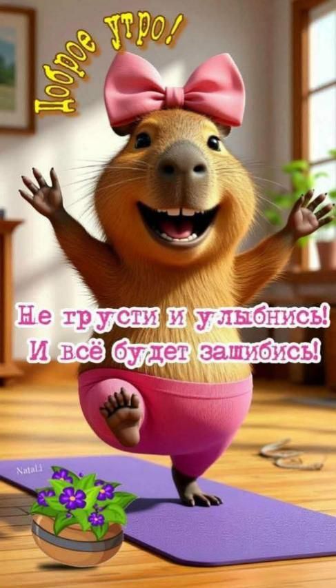 Доброе утро! Не грусти и улыбнись! И всё будет зашибись!