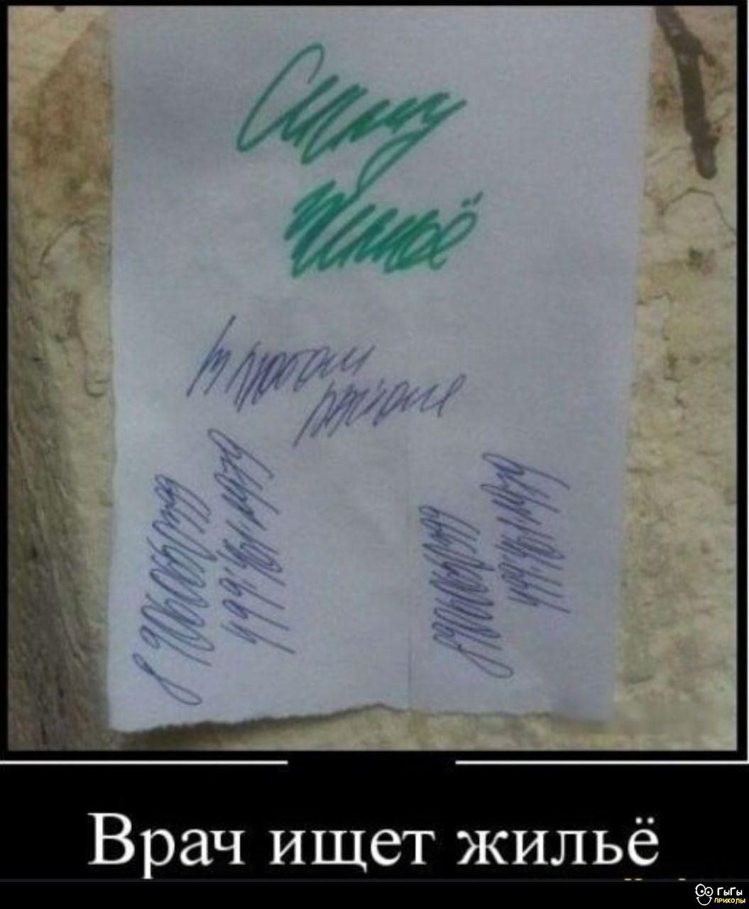 Врач ищет жильё