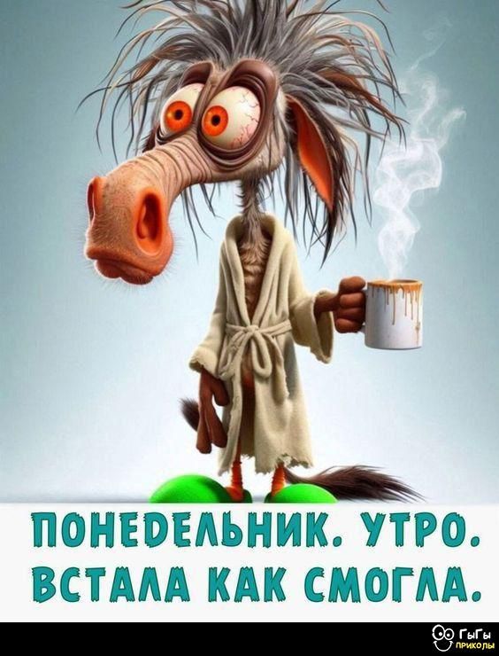 ПОНЕДЕЛЬНИК. УТРО. ВСТАЛА КАК СМОГЛА.