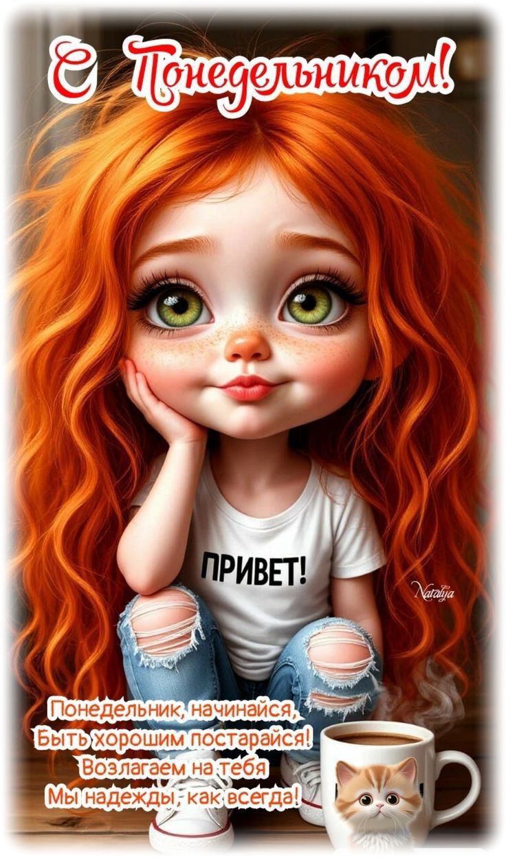 Е Понедельничком! Привет! Понедельник, начинайся, Быть хорошим постарайся! Возлагаем на тебя Мы надежды, как всегда!