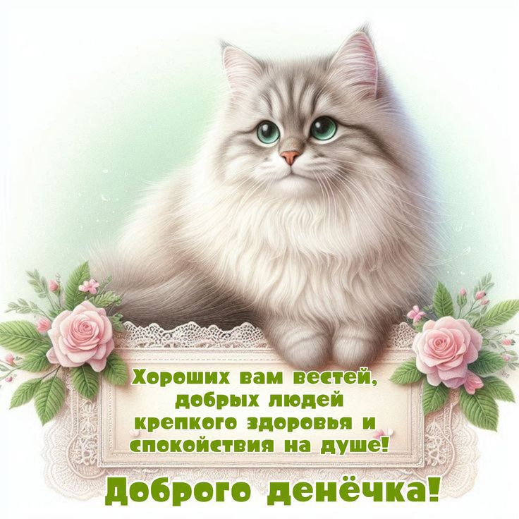 Хороших вам вестей, добрых людей, крепкого здоровья и спокойствия на душе! Добро го денёчка!