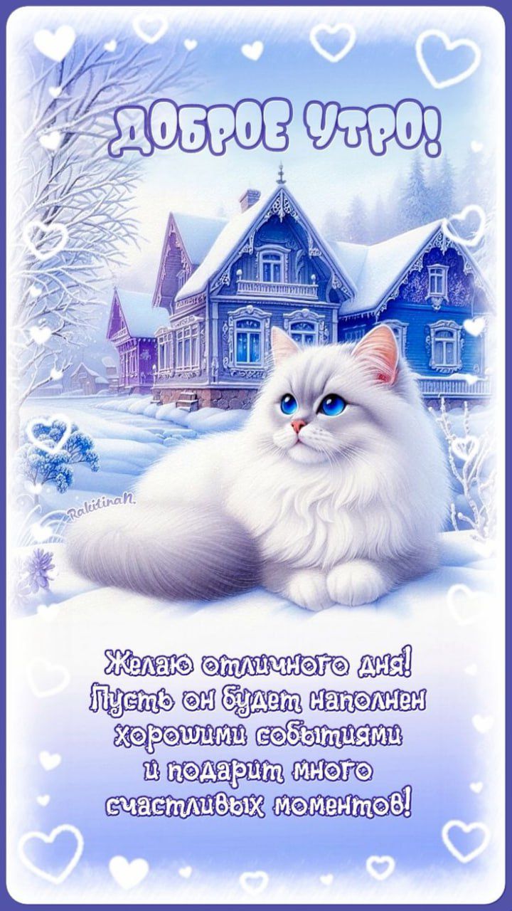 Доброе утро! Желаю отличного дня! Пусть он будет наполнен хорошими событиями и подарит много счастливых моментов!