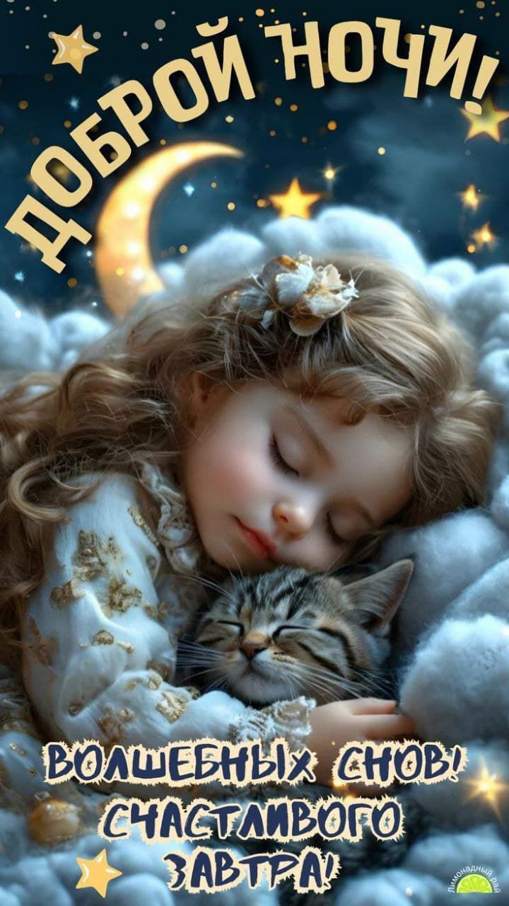 Доброй ночи! Волшебных снов! Счастливого завтра!