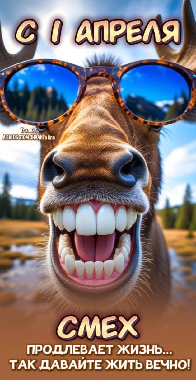 С 1 АПРЕЛЯ Тг канал А вы об этом знали? Ann СМЕХ ПРОДЛЕВАЕТ ЖИЗНЬ... ТАК ДАВАЙТЕ ЖИТЬ ВЕЧНО!