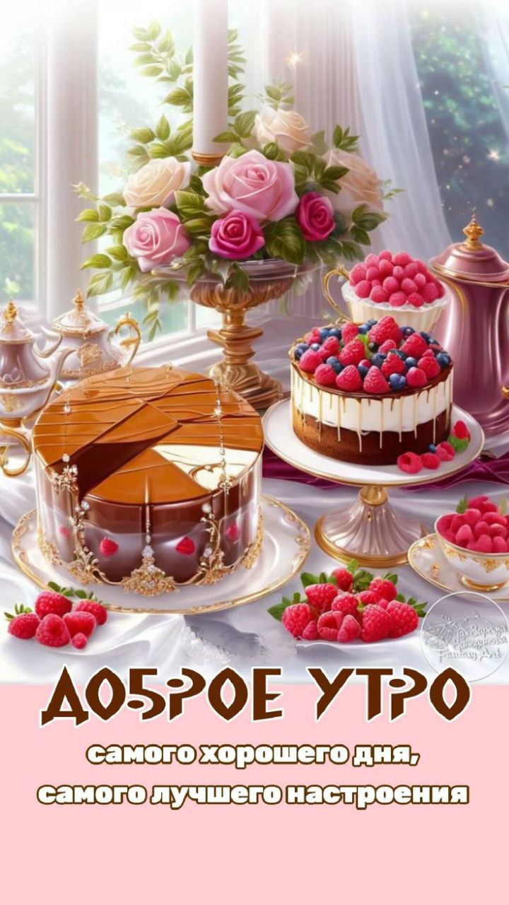 ДОБРОЕ УТРО
самого хорошего дня,
самого лучшего настроения
