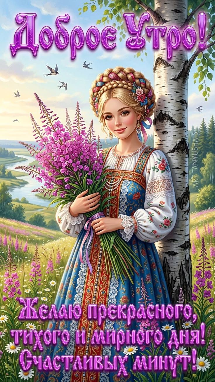 Доброе Утро! Желаю прекрасного, тихого и мирного дня! Счастливых минут!