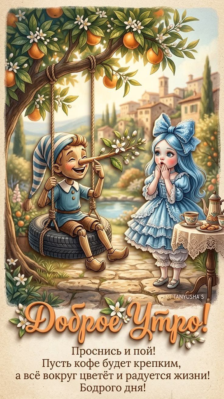 Доброе Утро! Проснись и пой! Пусть кофе будет крепким, а всё вокруг цветёт и радует жизни! Бодрого дня!