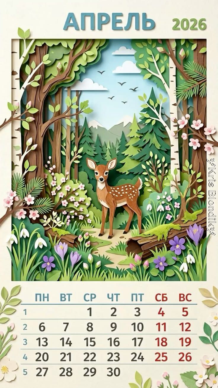 АПРЕЛЬ 2026 ПН ВТ СР ЧТ ПТ СБ ВС 1 2 3 4 5 6 7 8 9 10 11 12 13 14 15 16 17 18 19 20 21 22 23 24 25 26 27 28 29 30