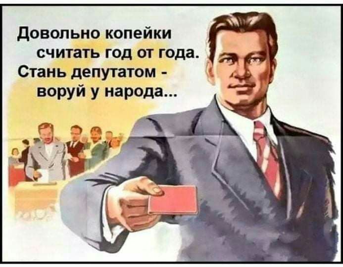 довольно копейки считать год от года Стань депутатом воруй у народа