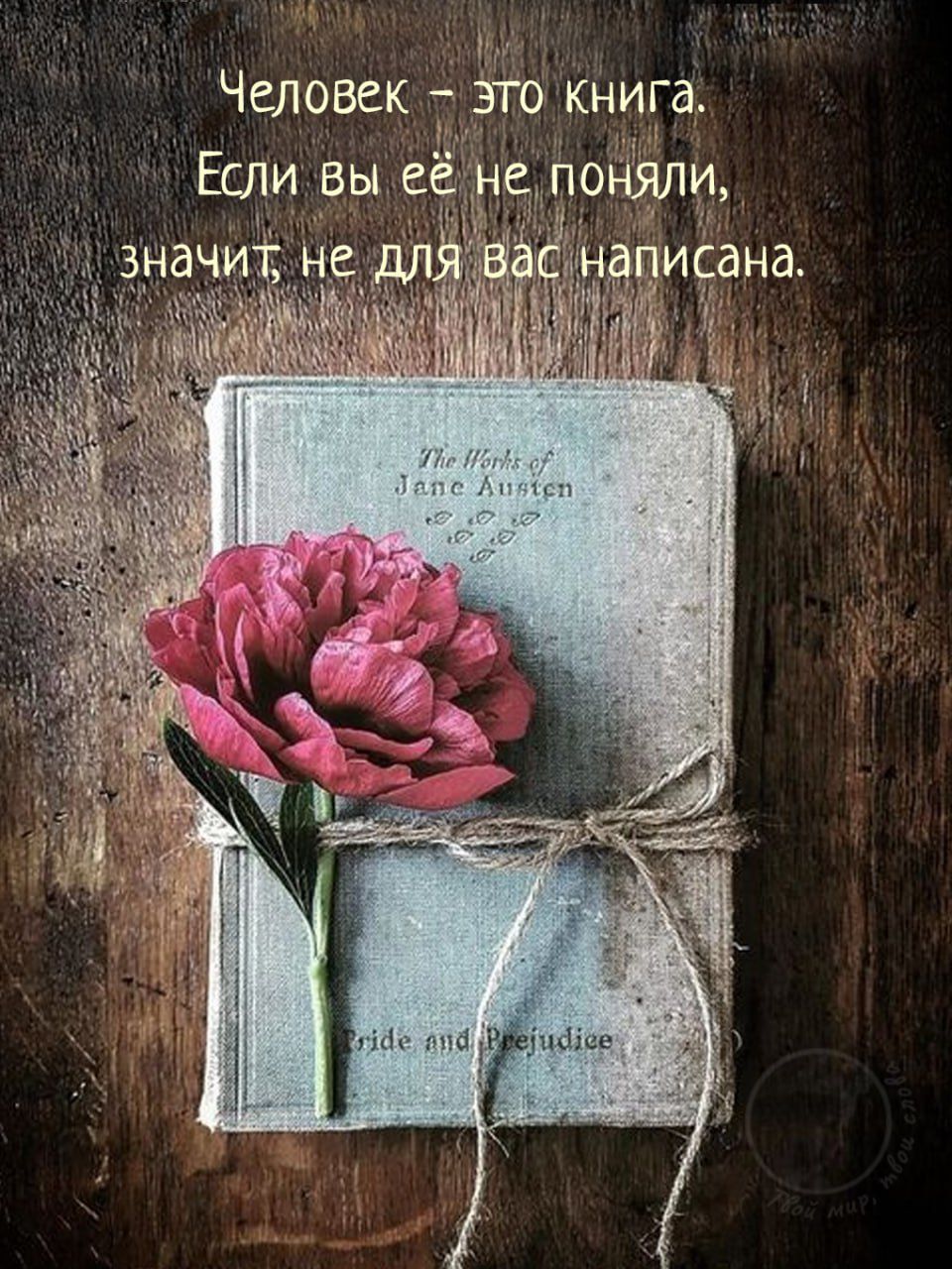 Человек – это книга.
Если вы её не поняли,
значит не для вас написана.