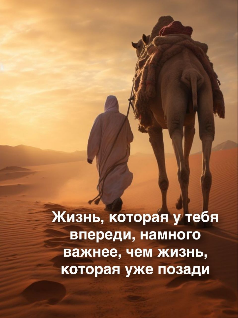 Жизнь, которая у тебя впереди, намного важнее, чем жизнь, которая уже позади