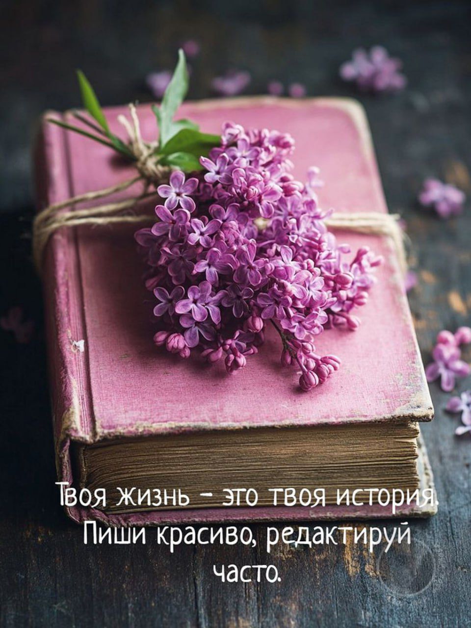 Твоя жизнь – это твоя история
Пиши красиво, редактируй часто.