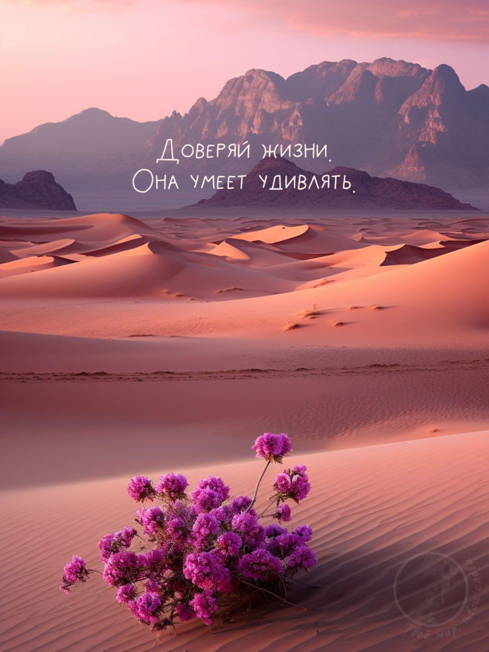 Доверяй жизни. Она умеет удивлять.