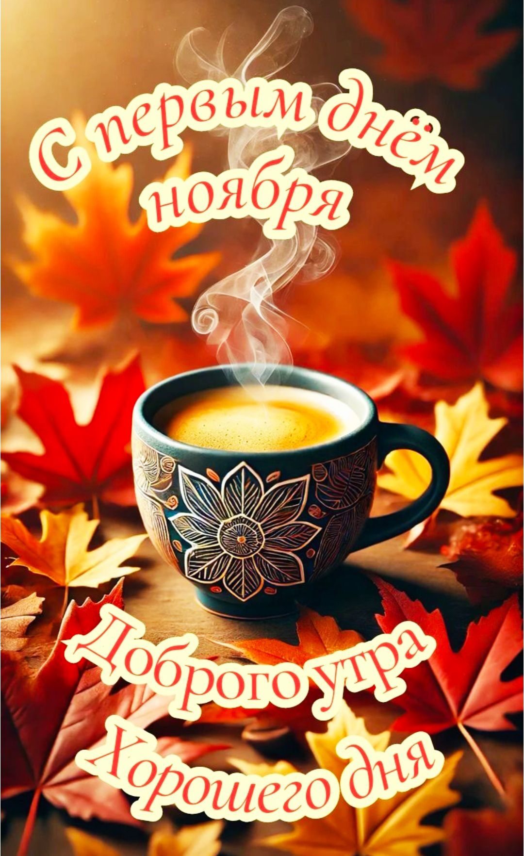 С первым днём ноября Доброе утро Хорошего дня