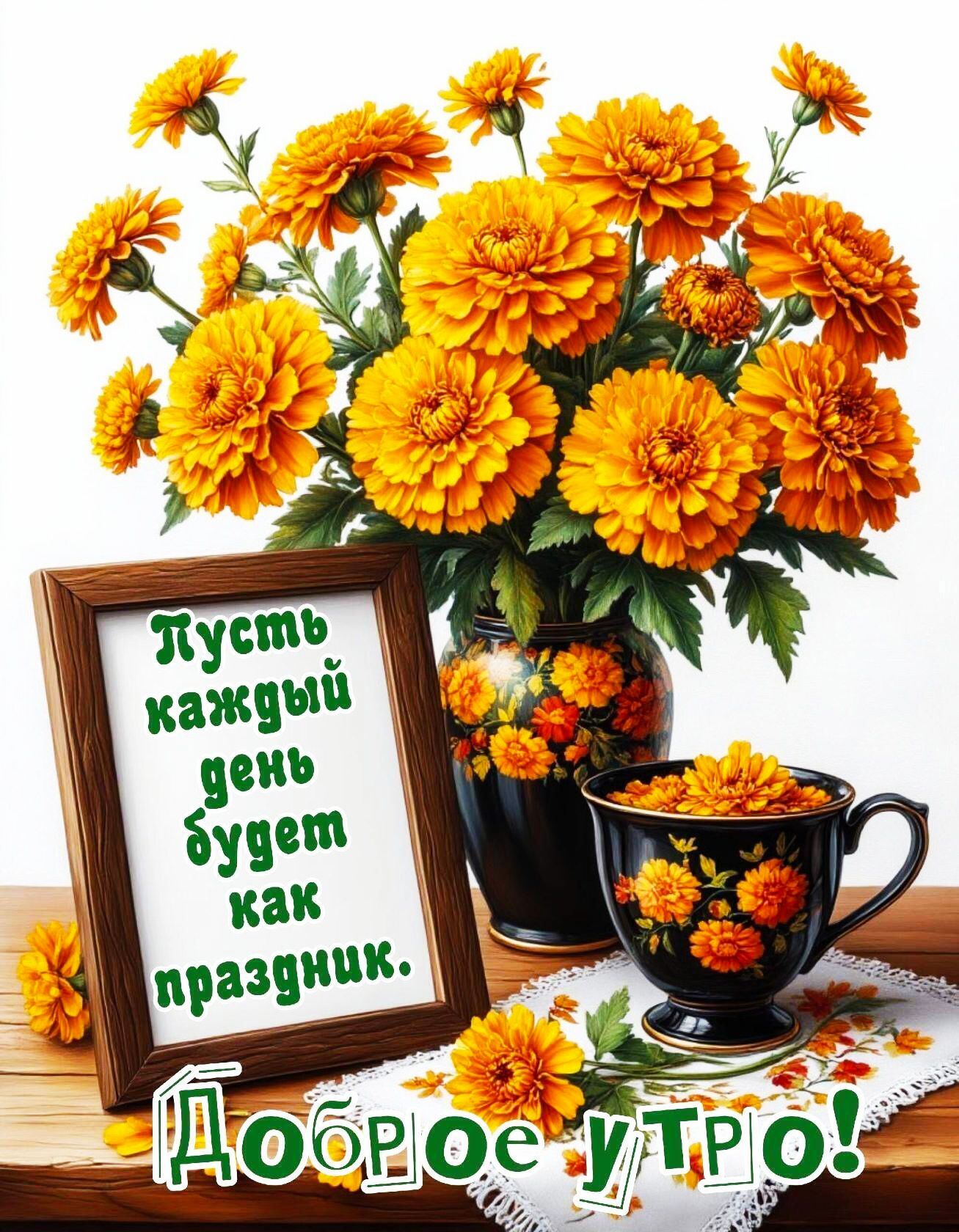 Пусть каждый день будет как праздник. Доброе утро!