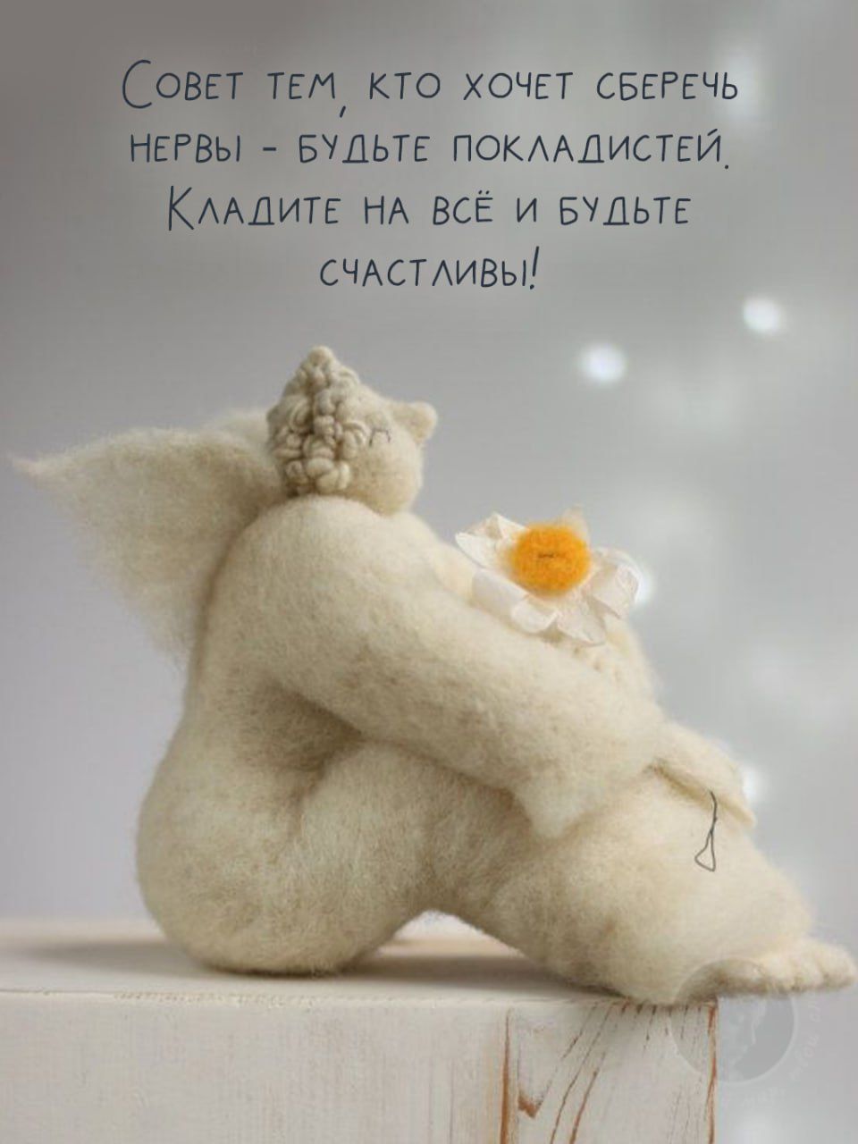 Совет тем, кто хочет сберечь нервы — будьте покладистей. Кладите на всё и будьте счастливы!