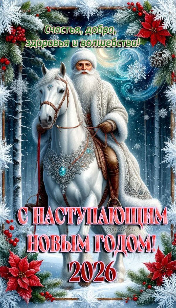 Счастья, добра, здоровья и волшебства! С НАСТУПАЮЩИМ НОВЫМ ГОДОМ! 2026