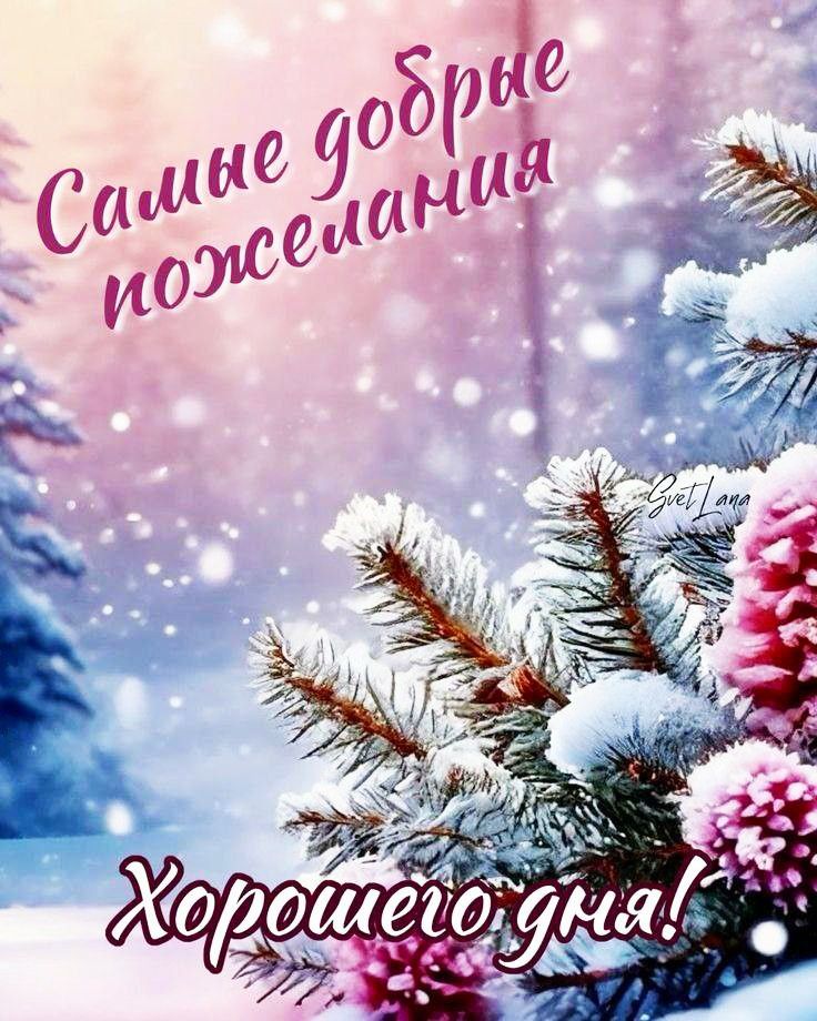 Самые добрые пожелания
Хорошего дня!
