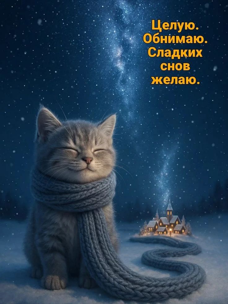 Целую. Обнимаю. Сладких снов желаю.