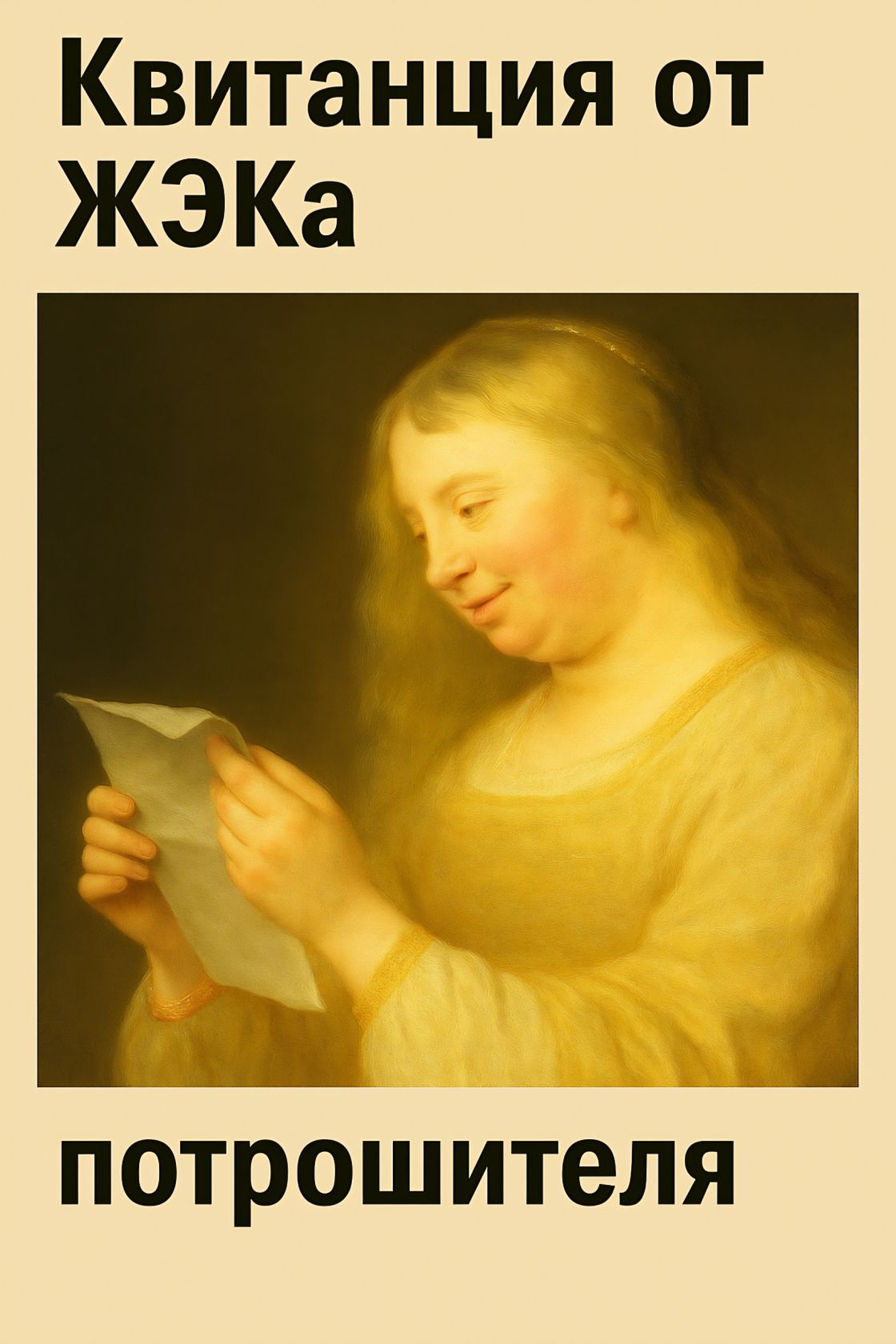 Квитанция от ЖКЭка
потрошителя