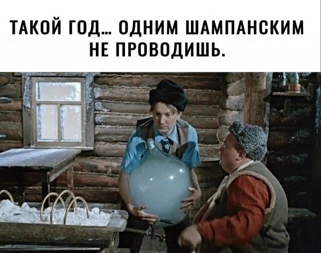ТАКОЙ ГОД... ОДНИМ ШАМПАНСКИМ НЕ ПРОВОДИШЬ.