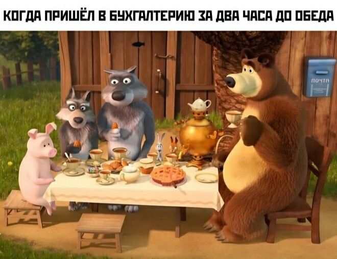 КОГДА ПРИШЁЛ В БУХГАЛТЕРИЮ ЗА ДВА ЧАСА ДО ОБЕДА
