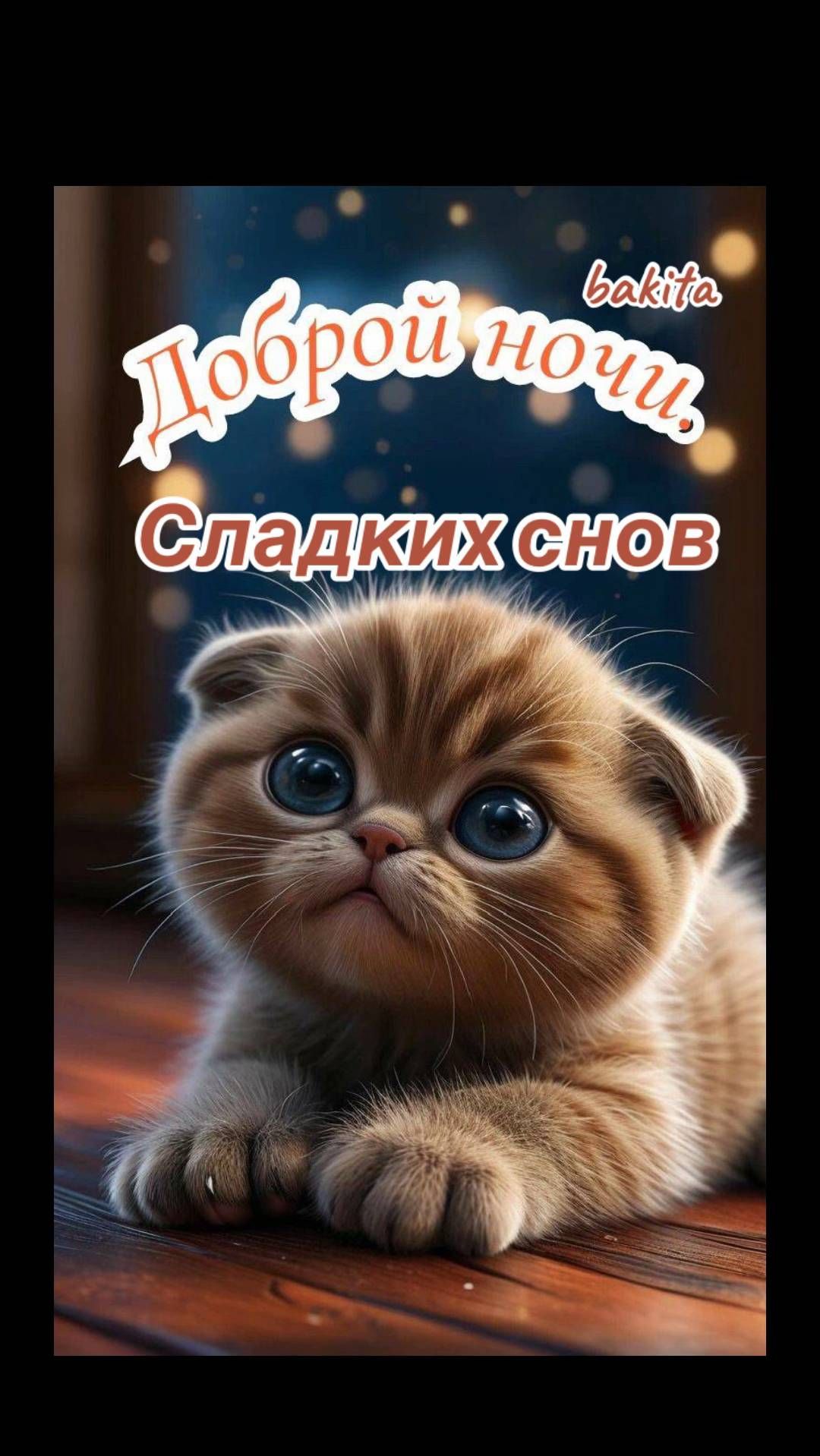Доброй ночи. Сладких снов