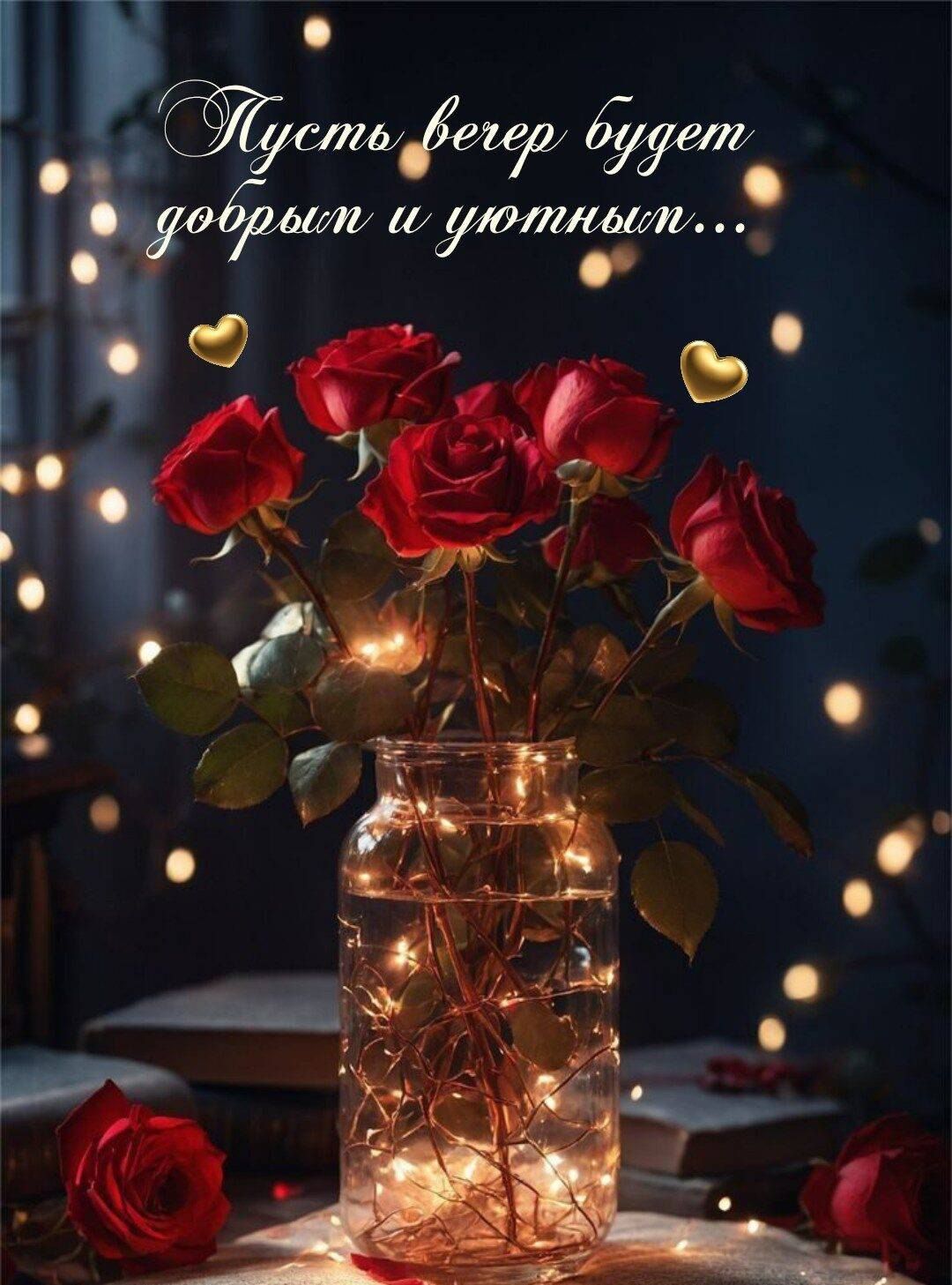 Пусть вечер будет добрым и уютным...