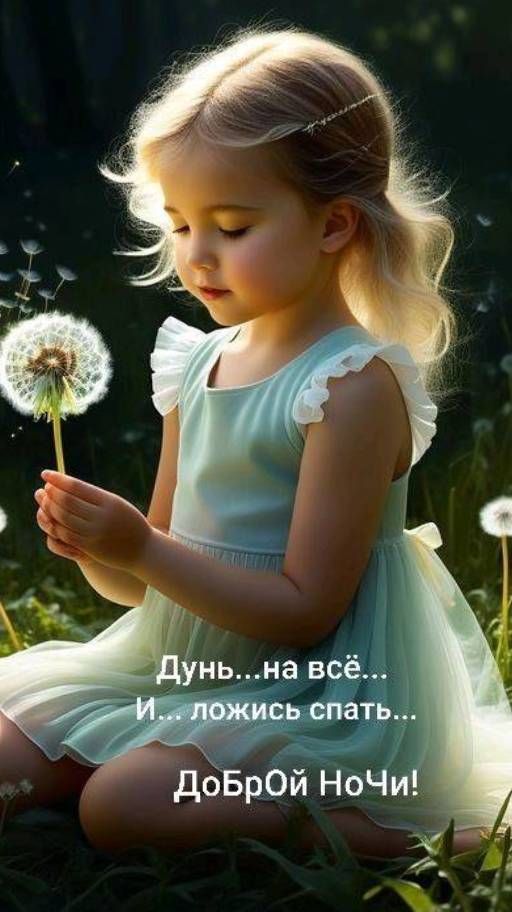 Дунь...на всё...
И... ложись спать...
Доброй Ночи!