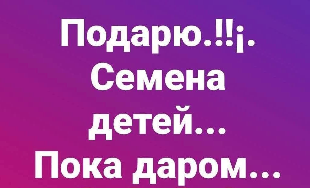 Подарию..!!j.Семена детей... Пока даром...