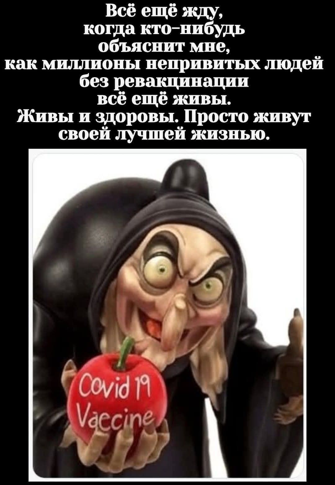 Всё ещё жду, когда кто-нибудь объяснит мне, как миллионы непривитых людей без ревакцинации всё ещё живы. Живы и здоровы. Просто живут своей лучшей жизнью.
