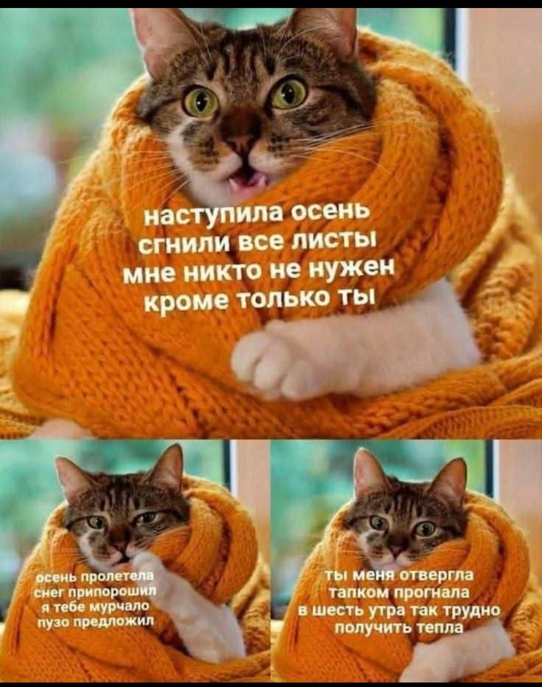 наступила осень сгнили все листья мне никто не нужен кроме только ты