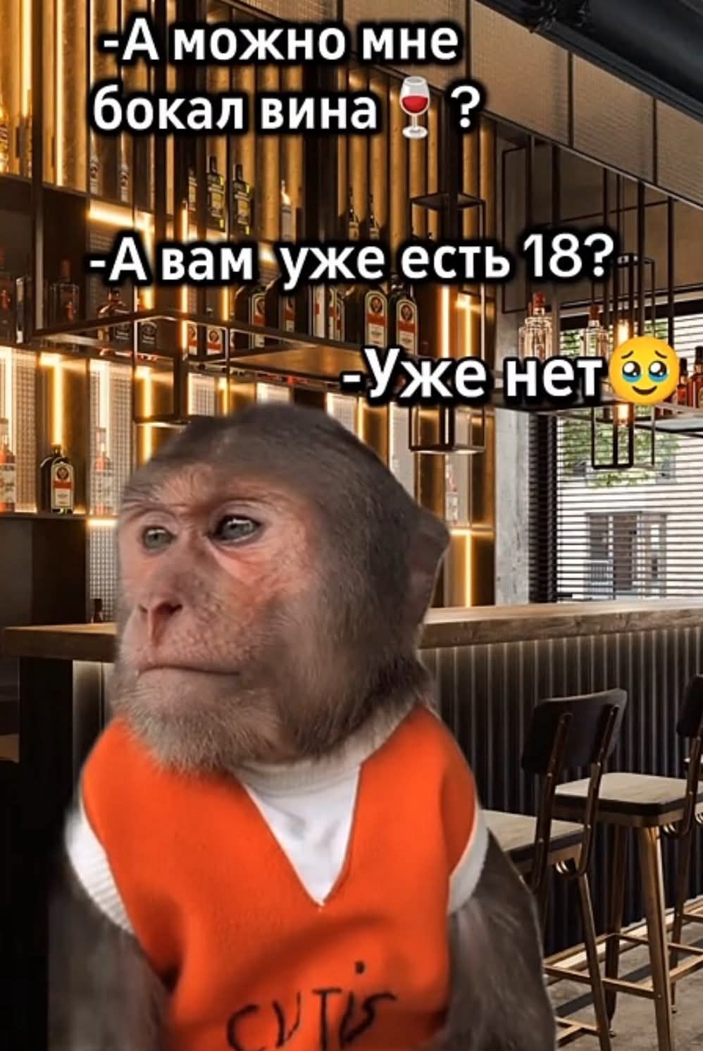 -А можно мне бокал вина? 🍷\n-А вам уже есть 18?\n-Уже нет 😢