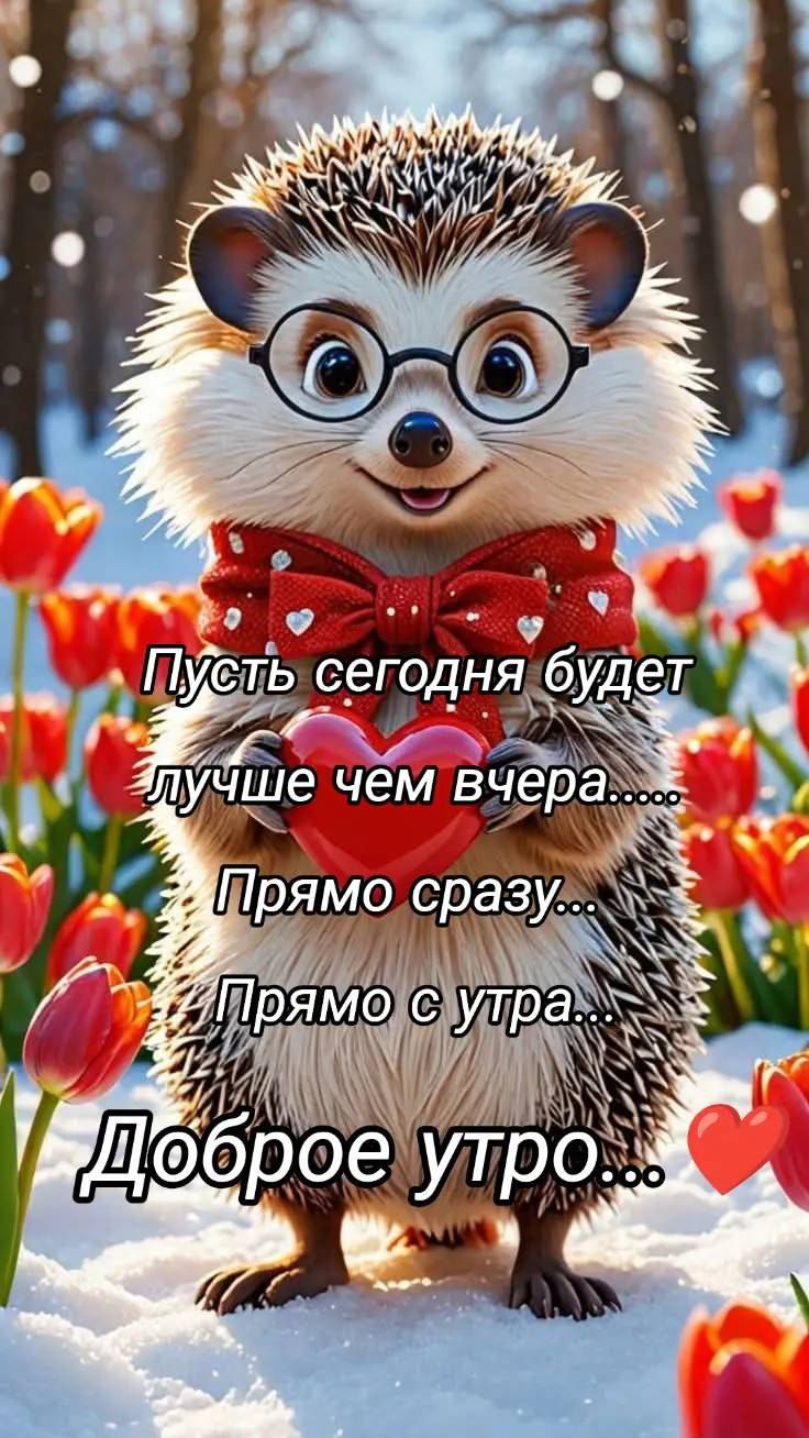 Пусть сегодня будет лучше чем вчера..... Прямо сразу... Прямо с утра... Доброе утро...