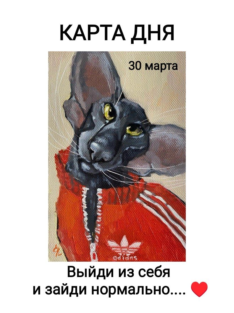 КАРТА ДНЯ 30 марта Выйди из себя и зайди нормально....