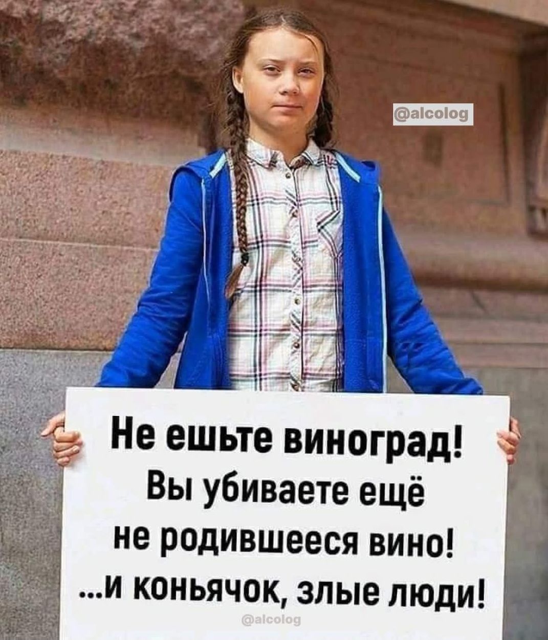 Не ешьте виноград! Вы убиваете ещё не родившееся вино! ...и коньячок, злые люди!