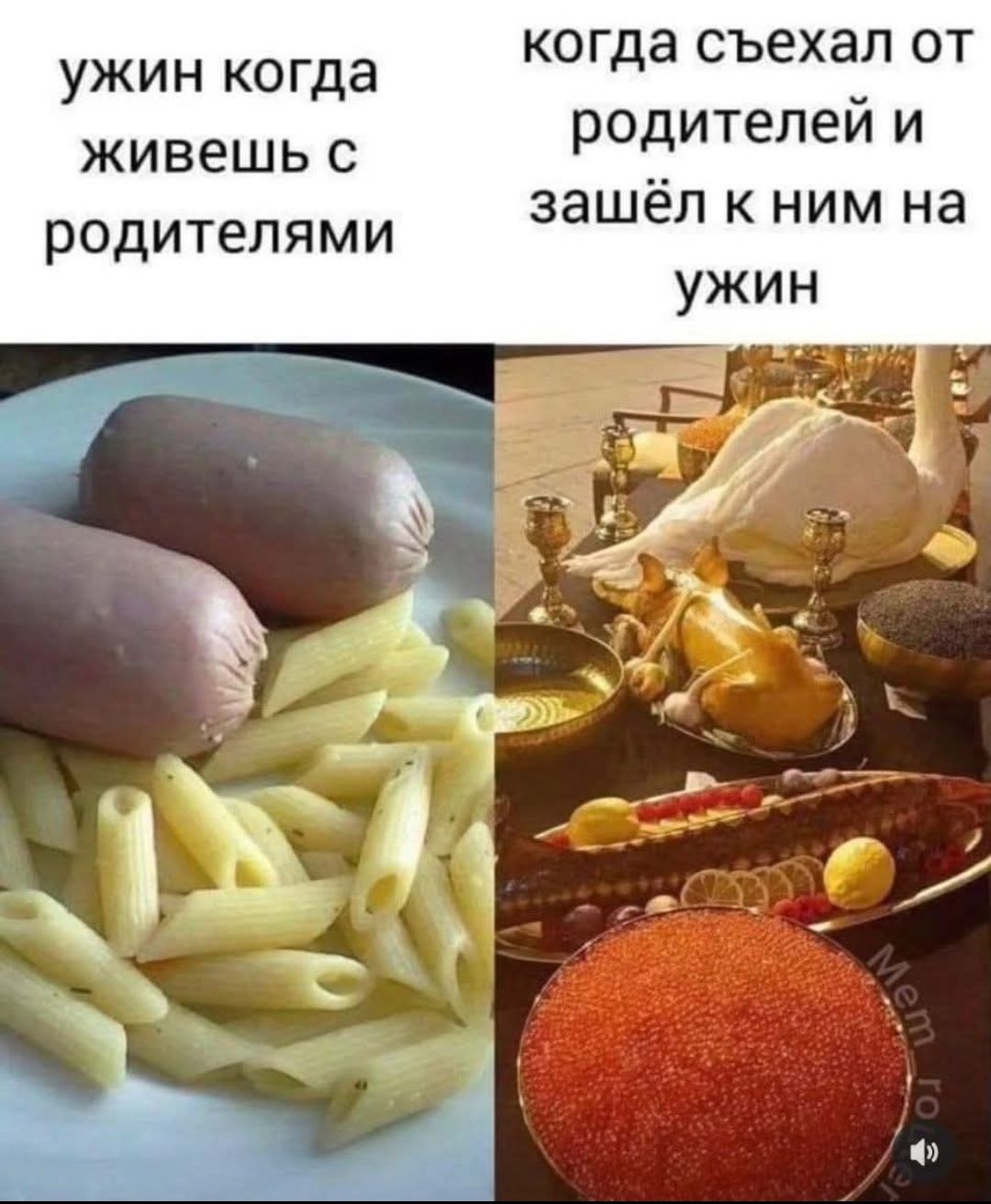 ужин когда живешь с родителями когда съехал от родителей и зашёл к ним на ужин