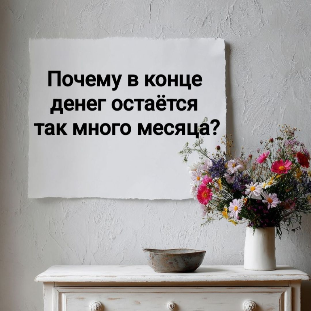 Почему в конце денег остаётся так много месяца?