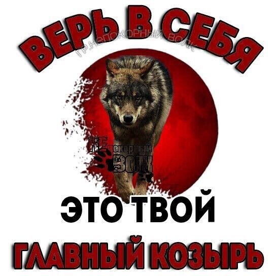 Верь в себя. Это твой главный козырь.