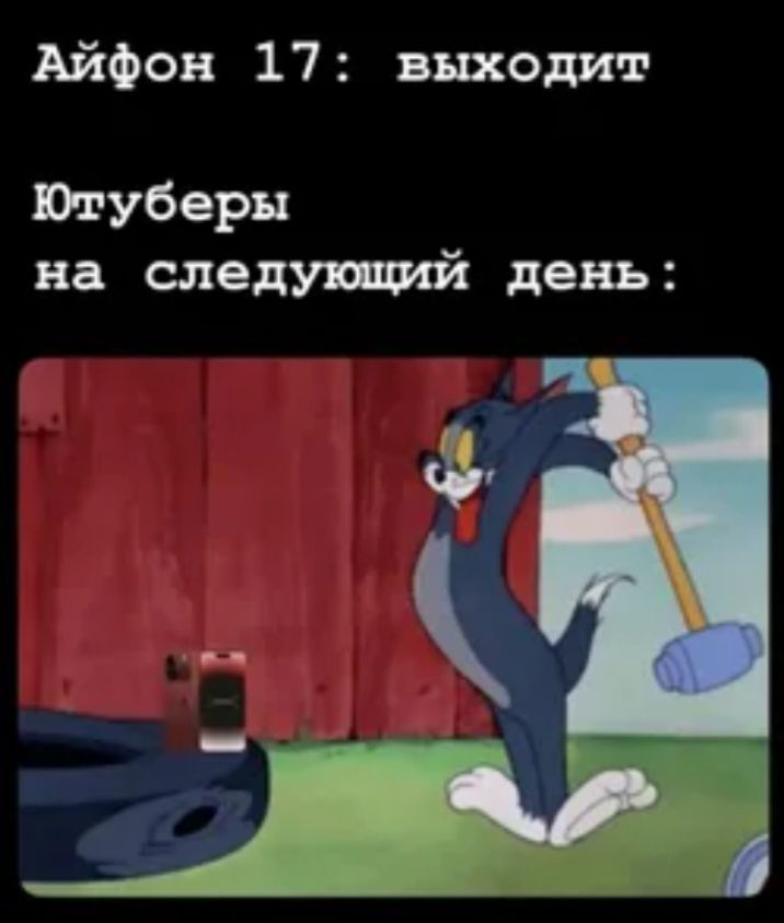 Айфон 17: выходит
Ютуберы
на следующий день: