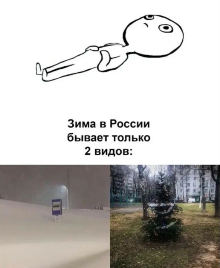 Зима в России бывает только 2 видов: