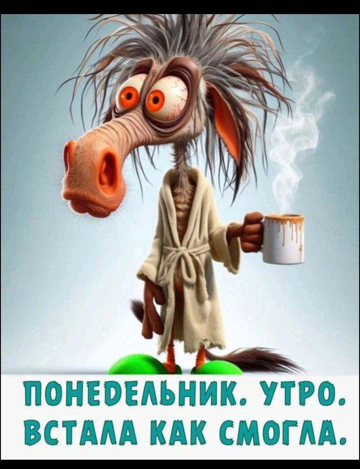 ПОНЕДЕЛЬНИК. УТРО. ВСТАЛА КАК СМОГЛА.