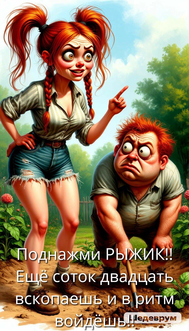 Поднажми РЫЖИК!! Ещё соток двадцать вкопаешь и в ритм войдёшь!!