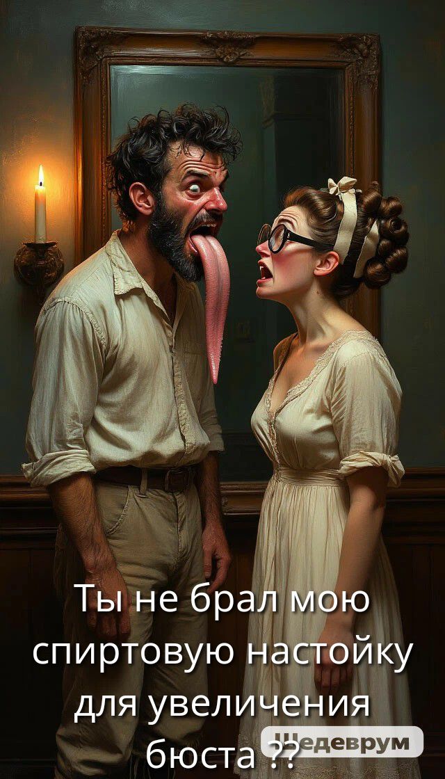 Ты не брал мою спиртовую настойку для увеличения бюста :?