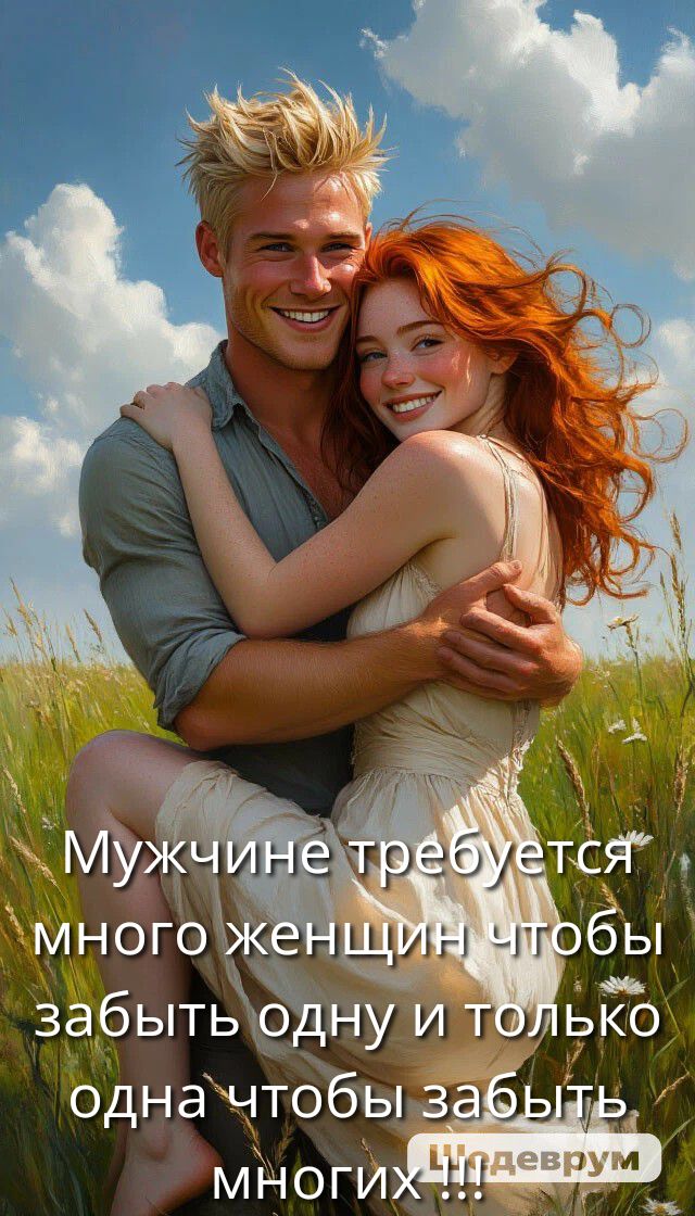 Мужчине требуется много женщин чтобы забыть одну и только одна чтобы забыть многих!!!