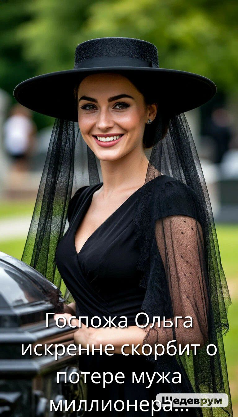 Госпожа Ольга искренне скорбит о потере мужа миллионера...