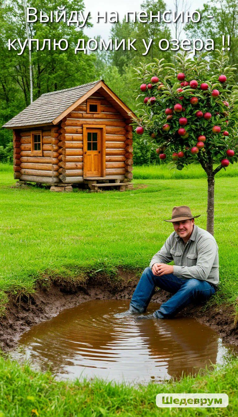 Выйду на пенсию куплю домик у озера !!