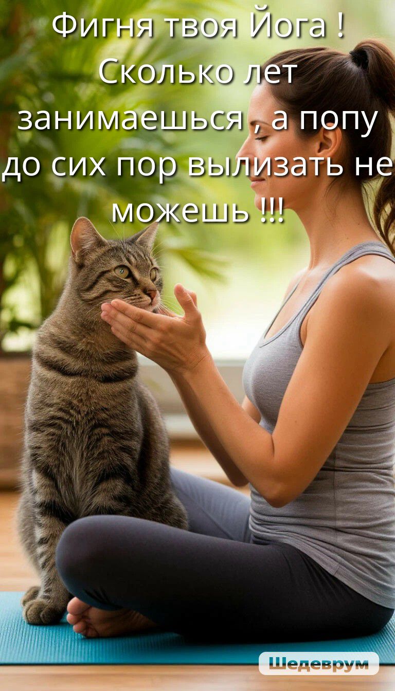 Фигня твоя Йога ! Сколько лет занимаешься а попу до сих пор вылизать не можешь !!!