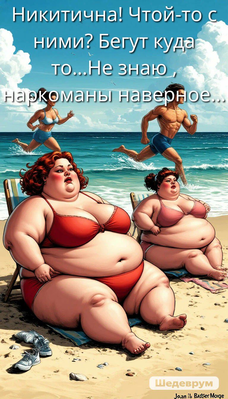 Никитиычна! Чтой-то с ними? Бегут куда-то... Не знаю, наркоманы наверное.